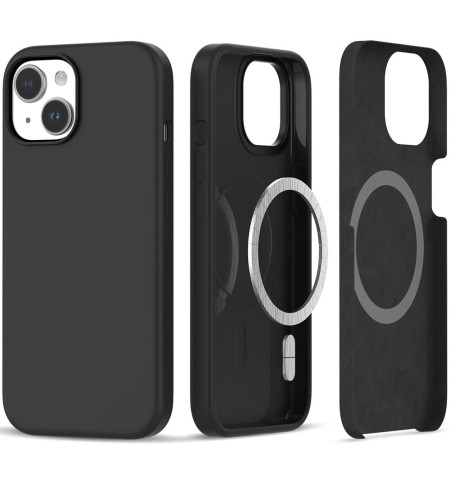 TECH-PROTECT SILICONE MAGSAFE IPHONE 15 MATTE BLACK 