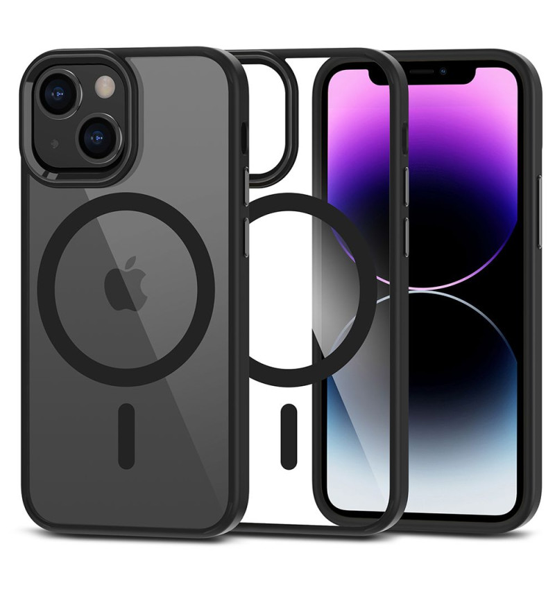 TECH-PROTECT MAGMAT MAGSAFE IPHONE 12 MINI / 13 MINI BLACK/CLEAR  TECH-PROTECT MAGMAT MAGSAFE IPHONE 12 MINI / 13 MINI BLACK/CLEAR