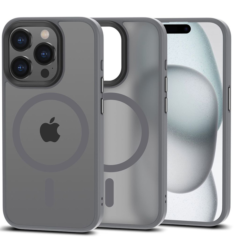 TECH-PROTECT MAGMAT MAGSAFE IPHONE 15 PRO MAX MATTE TITANIUM  TECH-PROTECT MAGMAT MAGSAFE IPHONE 15 PRO MAX MATTE TITANIUM