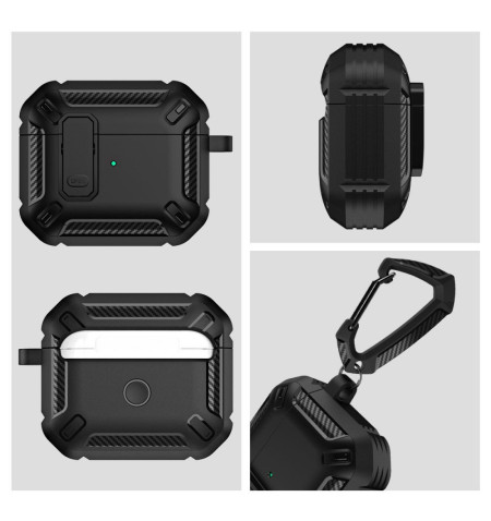 TECH-PROTECT X-CARBO APPLE AIRPODS PRO 1 / 2 BLACK 