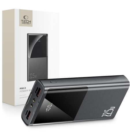 TECH-PROTECT PB13-22.5W POWER BANK 20000MAH GREY 