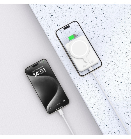TECH-PROTECT PB10 LIFEMAG MAGSAFE POWER BANK 5000MAH WHITE 