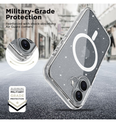 TECH-PROTECT FLEXAIR HYBRID MAGSAFE IPHONE 16 GLITTER 