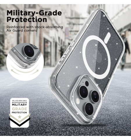 TECH-PROTECT FLEXAIR HYBRID MAGSAFE IPHONE 16 PRO MAX GLITTER 