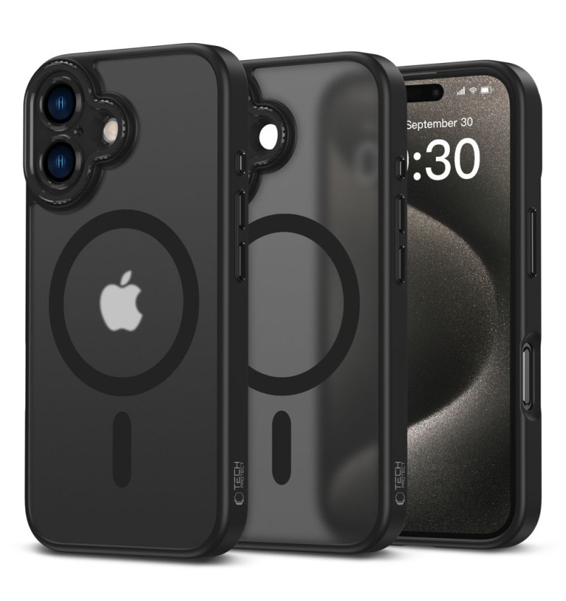 TECH-PROTECT MAGCAM MAGSAFE IPHONE 16 MATTE BLACK  TECH-PROTECT MAGCAM MAGSAFE IPHONE 16 MATTE BLACK