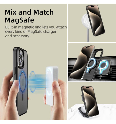 TECH-PROTECT MAGEDGE MAGSAFE IPHONE 16 PRO MAX MATTE BLACK/GUNMETAL 