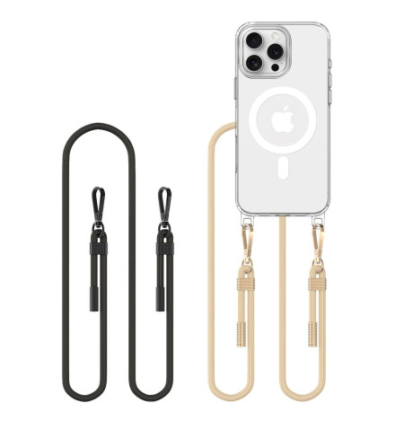 TECH-PROTECT FLEXAIR CHAIN MAGSAFE IPHONE 16 PRO MAX BLACK & TAUPE 
