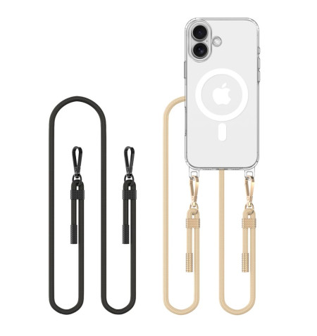 TECH-PROTECT FLEXAIR CHAIN MAGSAFE IPHONE 16 BLACK & TAUPE 