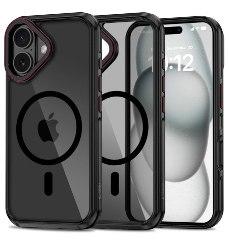 TECH-PROTECT MAGHYBRID MAGSAFE IPHONE 16 BLACK/RED 