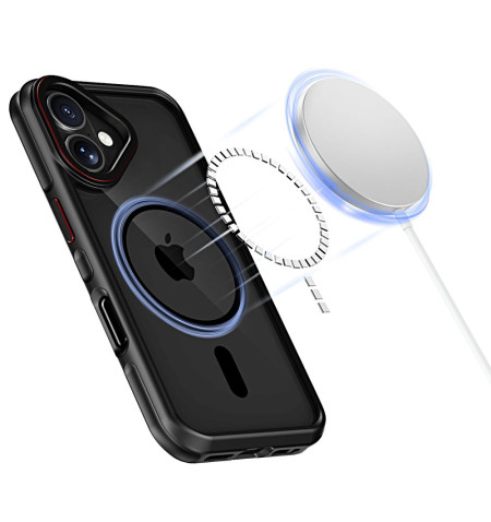 TECH-PROTECT MAGHYBRID MAGSAFE IPHONE 16 BLACK/RED 