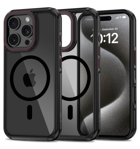 TECH-PROTECT MAGHYBRID MAGSAFE IPHONE 16 PRO BLACK/RED