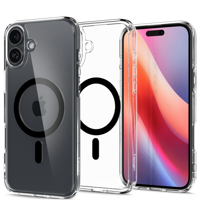 SPIGEN ULTRA HYBRID MAG MAGSAFE IPHONE 16 PLUS BLACK  SPIGEN ULTRA HYBRID MAG MAGSAFE IPHONE 16 PLUS BLACK