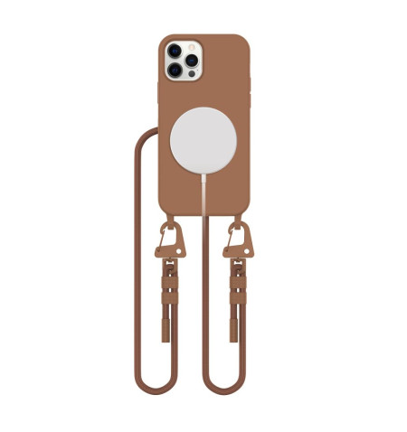 TECH-PROTECT MAGNECKLACE MAGSAFE IPHONE 12 / 12 PRO CHOCOLATE BROWN