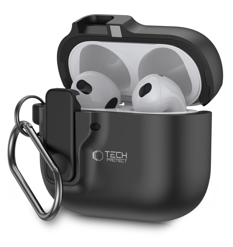 TECH-PROTECT SLIM HOOK APPLE AIRPODS 4 BLACK  TECH-PROTECT SLIM HOOK APPLE AIRPODS 4 BLACK