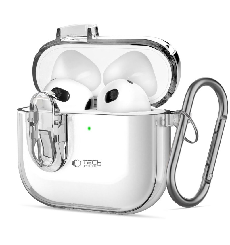 TECH-PROTECT SLIM HOOK APPLE AIRPODS 4 CLEAR  TECH-PROTECT SLIM HOOK APPLE AIRPODS 4 CLEAR
