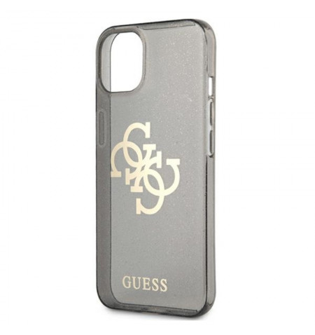 Guess Glitter 4G Big Logo - Etui iPhone 12 Pro Max (czarny) 