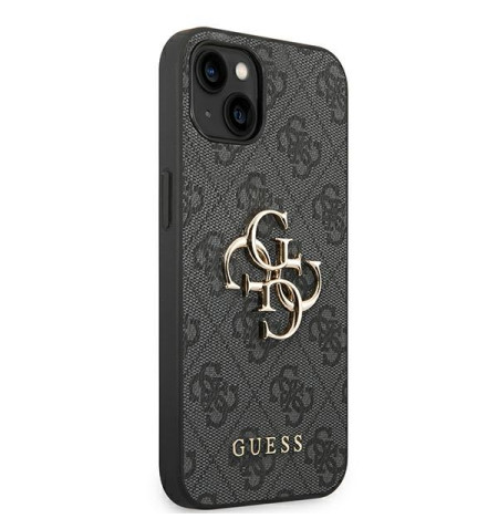 Guess 4G Big Metal Logo - Etui iPhone 14 (szary) 