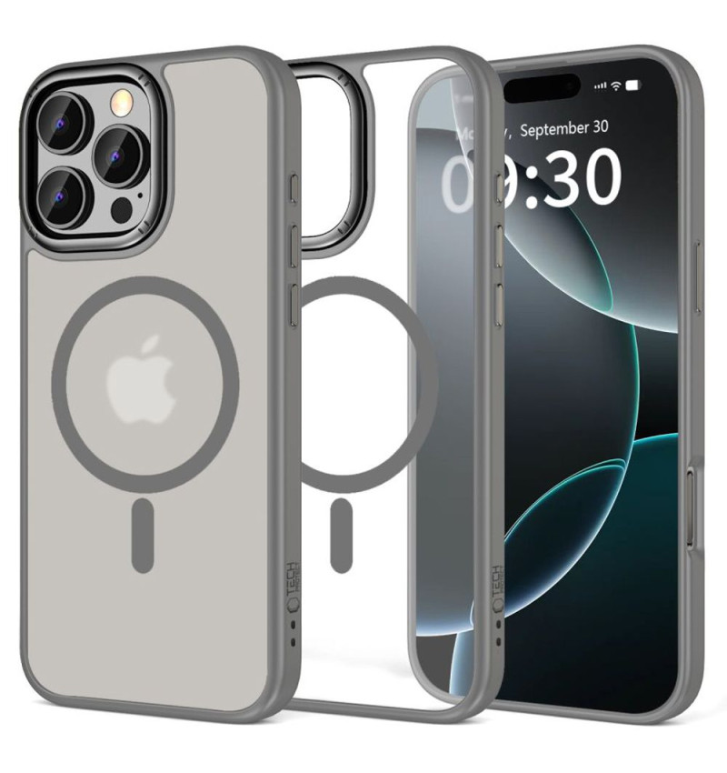 TECH-PROTECT MAGEDGE MAGSAFE IPHONE 16 PRO MAX TITANIUM/GUNMETAL  TECH-PROTECT MAGEDGE MAGSAFE IPHONE 16 PRO MAX TITANIUM/GUNMETAL