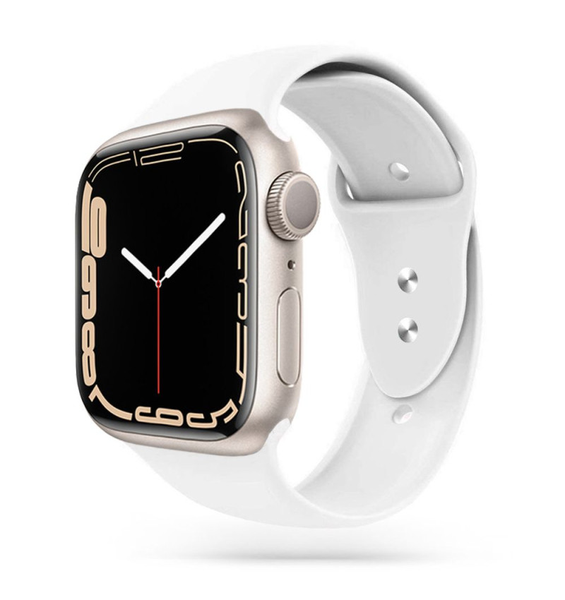 TECH-PROTECT ICONBAND APPLE WATCH 4 / 5 / 6 / 7 / 8 / 9 / SE / ULTRA 1 / 2 (44 / 45 / 46 MM) WHITE  TECH-PROTECT ICONBAND APPLE WATCH 4 / 5 / 6 / 7 / 8 / 9 / SE / ULTRA 1 / 2 (44 / 45 / 46 MM) WHITE