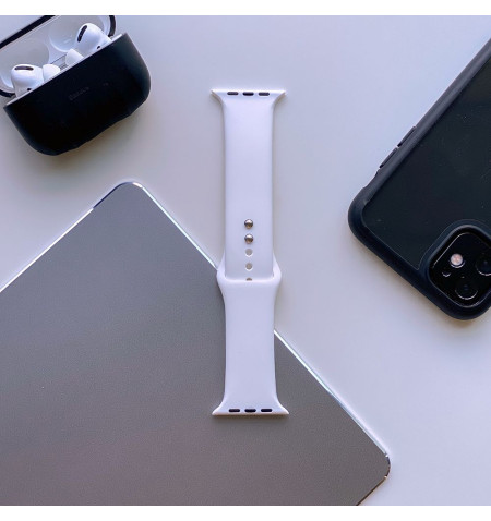 TECH-PROTECT ICONBAND APPLE WATCH 4 / 5 / 6 / 7 / 8 / 9 / SE / ULTRA 1 / 2 (44 / 45 / 46 MM) WHITE 