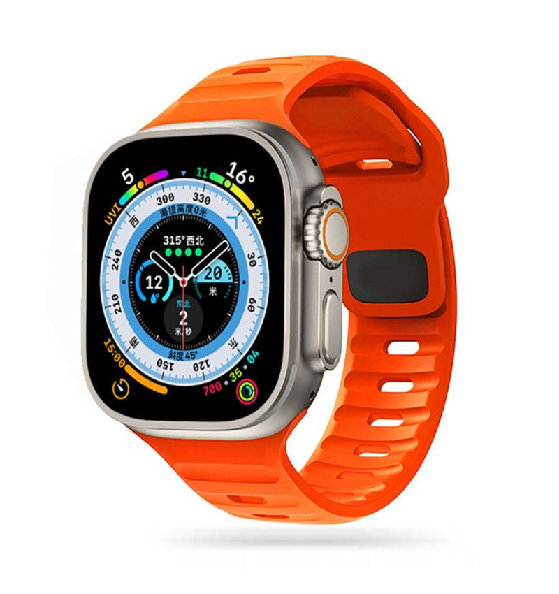 TECH-PROTECT ICONBAND LINE APPLE WATCH 4 / 5 / 6 / 7 / 8 / 9 / SE / ULTRA 1 / 2 (44 / 45 / 46/ 49 MM) ORANGE  TECH-PROTECT ICONBAND LINE APPLE WATCH 4 / 5 / 6 / 7 / 8 / 9 / SE / ULTRA 1 / 2 (44 / 45 / 46/ 49 MM) ORANGE