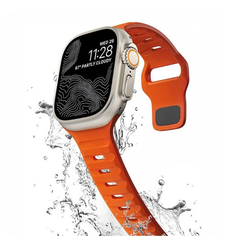 TECH-PROTECT ICONBAND LINE APPLE WATCH 4 / 5 / 6 / 7 / 8 / 9 / SE / ULTRA 1 / 2 (44 / 45 / 46/ 49 MM) ORANGE 