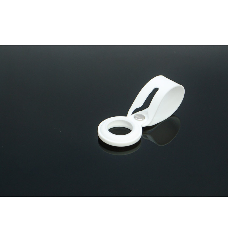 Hi5 - AirTag Silicon Stripe - biały  Hi5 - AirTag Silicon Stripe - biały