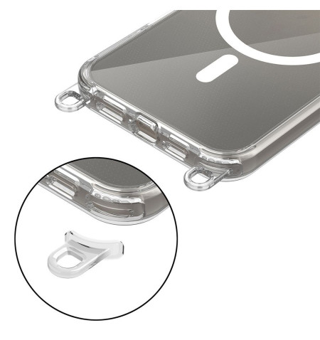 TECH-PROTECT FLEXAIR CHAIN MAGSAFE IPHONE 16 PRO GREY & PINK 