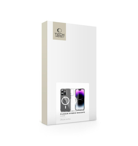 TECH-PROTECT FLEXAIR HYBRID MAGSAFE IPHONE 15 PRO CLEAR 