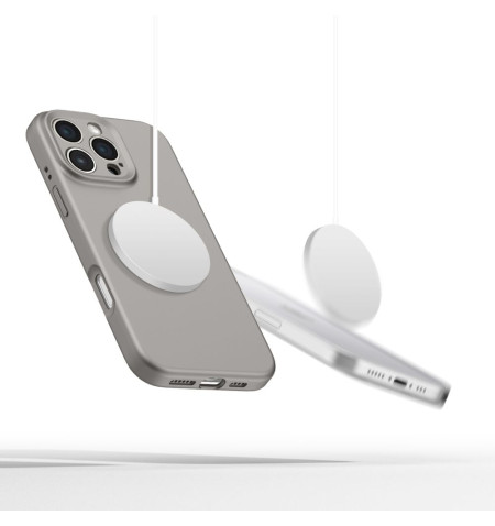 TECH-PROTECT LIQUID SILICONE MAGSAFE IPHONE 16 PRO MAX STONE GREY 