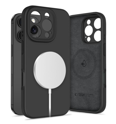 TECH-PROTECT LIQUID SILICONE MAGSAFE IPHONE 16 PRO BLACK 