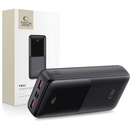 TECH-PROTECT PB02 POWER BANK 20000MAH 22.5W BLACK 