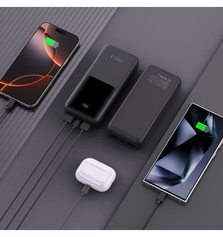 TECH-PROTECT PB02 POWER BANK 20000MAH 22.5W BLACK 