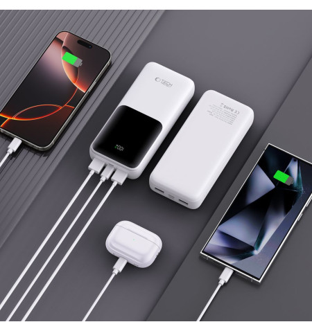 TECH-PROTECT PB02 POWER BANK 20000MAH 22.5W WHITE 