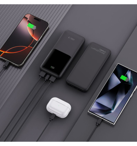 TECH-PROTECT PB01 POWER BANK 10000MAH 22.5W BLACK 