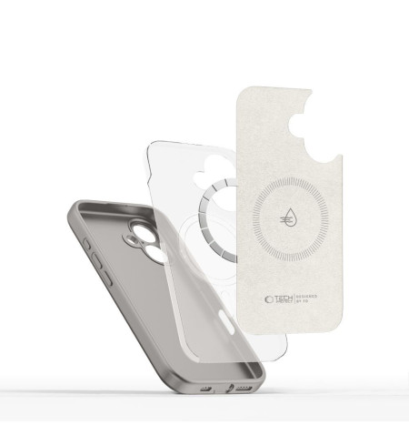TECH-PROTECT LIQUID SILICONE MAGSAFE IPHONE 16E STONE GREY 