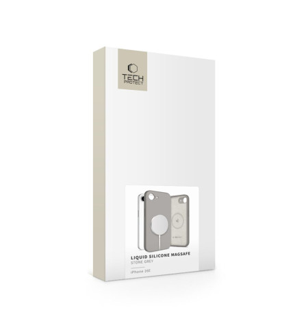 TECH-PROTECT LIQUID SILICONE MAGSAFE IPHONE 16E STONE GREY 
