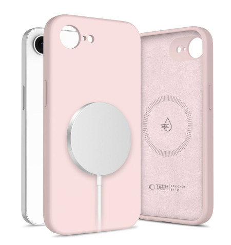 TECH-PROTECT LIQUID SILICONE MAGSAFE IPHONE 16E PINK PEARL