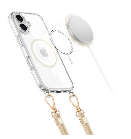 TECH-PROTECT FLEXAIR CHAIN MAGSAFE IPHONE 16E BLACK & TAUPE 