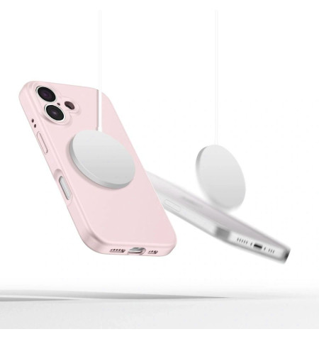 TECH-PROTECT LIQUID SILICONE MAGSAFE IPHONE 16E PINK PEARL 