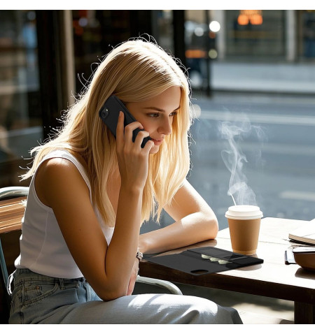 TECH-PROTECT WALLET MAGSAFE IPHONE 16E MATTE BLACK 