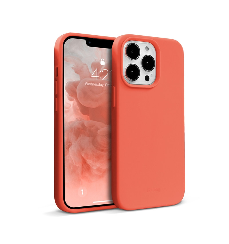 Crong Color Cover - Etui iPhone 13 Pro (koralowy)  Crong Color Cover - Etui iPhone 13 Pro (koralowy)