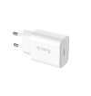 Crong USB-C Travel Charger – Ładowarka sieciowa USB-C Power Delivery 20W (biały)