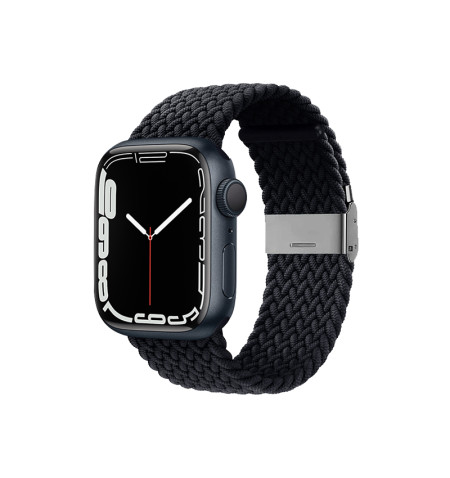 Crong Wave Band – Pleciony pasek do Apple Watch 44/45/46/49 mm (grafitowy)