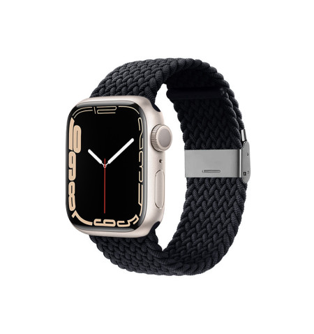 Crong Wave Band – Pleciony pasek do Apple Watch 38/40/41/42 mm (grafitowy)