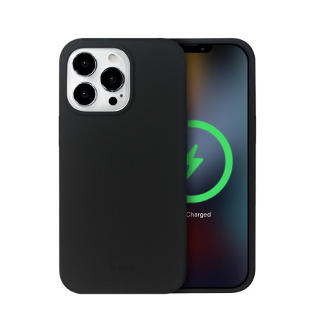Crong Color Cover Magnetic - Etui iPhone 13 Pro Max MagSafe (czarny)