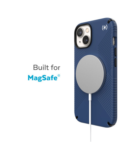 Speck Presidio2 Grip MagSafe - Antypoślizgowe etui iPhone 14 Plus (Coastal Blue / Black / White)