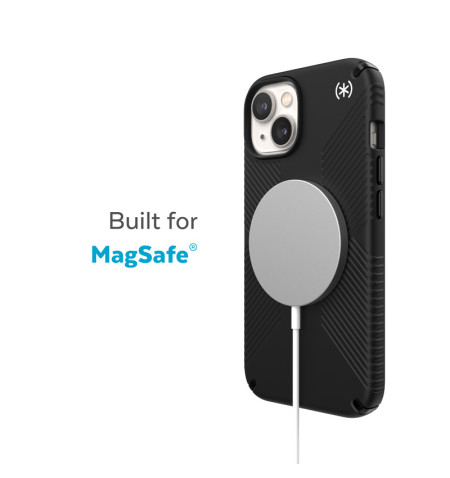 Speck Presidio2 Grip MagSafe - Antypoślizgowe etui iPhone 14 Plus (Black / Black / White)