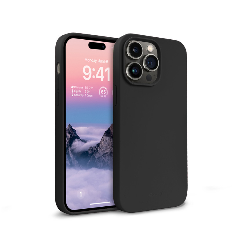Crong Color Cover - Etui iPhone 14 Pro (czarny)  Crong Color Cover - Etui iPhone 14 Pro (czarny)