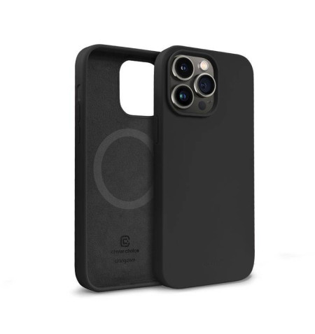 Crong Color Cover Magnetic - Etui iPhone 14 Pro MagSafe (czarny)